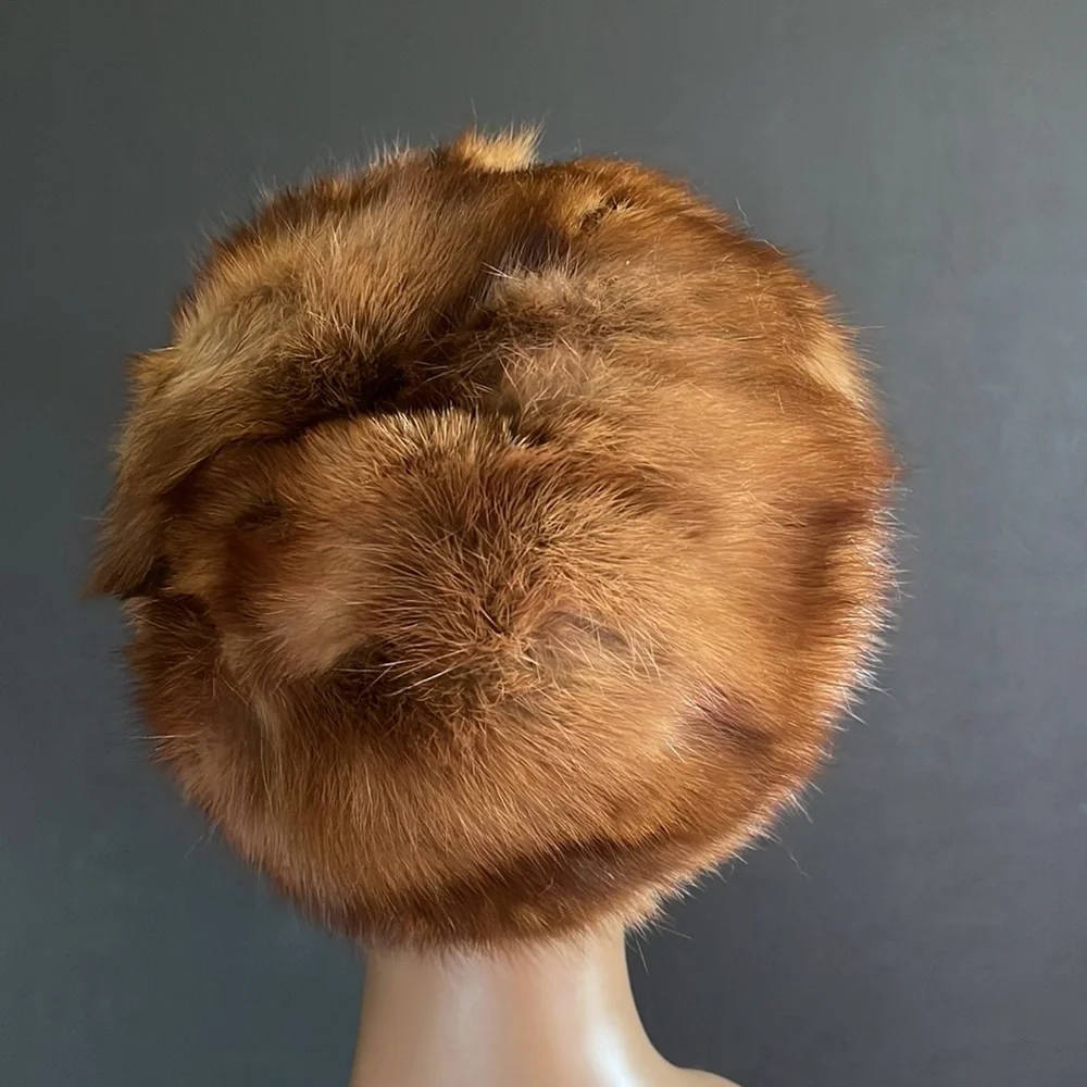 Vintage Mink Fur Tam Hat - Picture 10 of 14